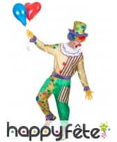Déguisement coloré à motifs de clown, image 1