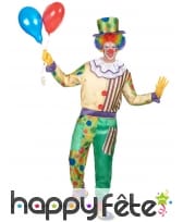 Déguisement coloré à motifs de clown