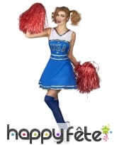 Déguisement cintré bleu de pompom girl, image 1