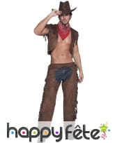 Déguisement cow boy marron, image 3