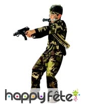 Déguisement camouflage de militaire pour garçon