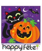 Décos citrouille et chat pour table de Halloween, image 5