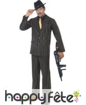 Déguisement costume gangster homme