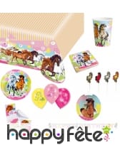 Décoration Charming Horses pour table