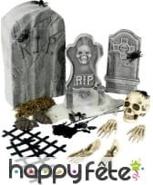Décoration cimetière halloween