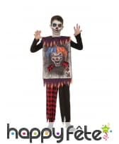 Déguisement carte joker sinistre pour enfant
