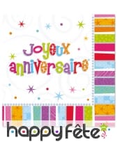 Déco colorée pour gôuter, joyeux anniversaire, image 1