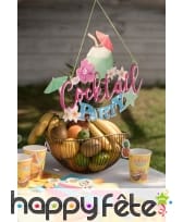 Décor Cocktail Party à suspendre, 38,5 x 30 x 24cm, image 1