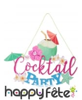 Décor Cocktail Party à suspendre, 38,5 x 30 x 24cm