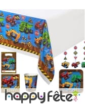 Décorations Chantier pour table d'anniversaire