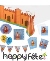 Décorations Chevalier pour table d'anniversaire