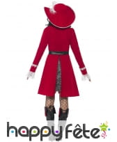 Déguisement capitaine pirate rouge pour femme, image 1