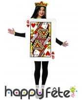 Déguisement carte reine de coeur