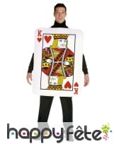 Déguisement carte roi de coeur