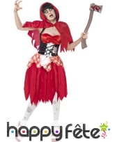 Déguisement chaperon rouge zombie