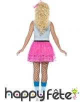 Déguisement coloré rose années 80, image 1