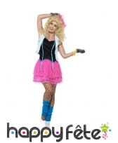 Déguisement coloré rose années 80