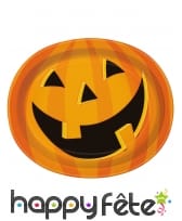 Décos citrouille souriante pour table de Halloween, image 1