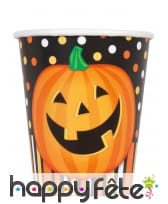 Décos citrouille souriante pour table de Halloween, image 3