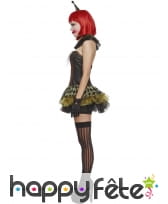Déguisement clown sexy à damier pour femme, image 4
