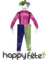 Déguisement clown tueur coloré, image 1