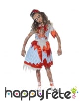 Déguisement country zombie pour fillette