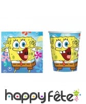 Déco d'anniversaire bob l'éponge carrée