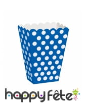 Décoration d'anniversaire bleue à pois blancs, image 4