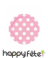 Décos d'anniversaire rose à pois blancs, image 10