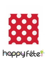 Décos d'anniversaire rouge à pois blanc, image 3