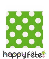 Décos d'anniversaire verte à pois blancs, image 3