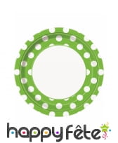 Décos d'anniversaire verte à pois blancs, image 7