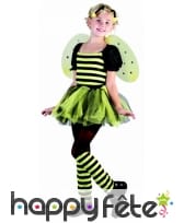 Déguisement d'abeille en tutu pour fillette