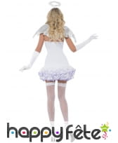 Déguisement d'ange à paillette blanche pour femme, image 2