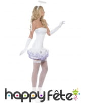 Déguisement d'ange à paillette blanche pour femme, image 3