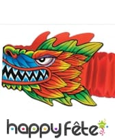 Dragon décoratif avec corps en papier crépon 180cm, image 1