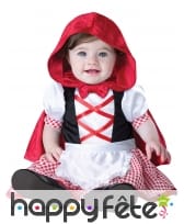 Déguisement de bébé chaperon rouge classique