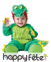 Déguisement de bébé dinosaure vert, image 1