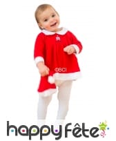 Déguisement de bébé fille de Noël