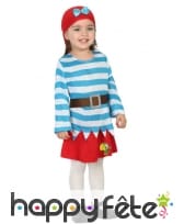 Déguisement de bébé moussaillon pirate, fille