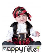 Déguisement de bébé pirate captain
