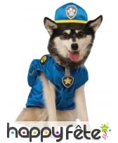 Déguisement de Chase pour chien, Pat Patrouille