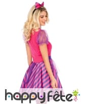 Déguisement de chat rose Miss Cheshire adulte, image 1