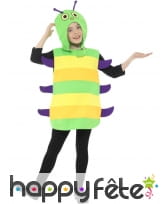 Déguisement de chenille multicolore pour enfant, image 1