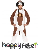 Déguisement de chien St bernard pour adulte