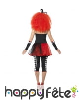 Déguisement de clown arlequin moulant pour femme, image 2