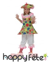 D&eacute;guisement de clown en jupette pour fillette