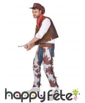 Déguisement de cowboy chaps vachette pour homme, image 2