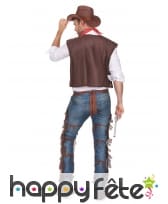 Déguisement de cowboy chaps vachette pour homme, image 3