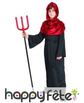 Déguisement de démon noir et rouge pour enfant